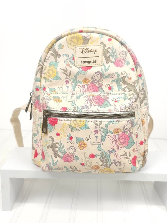 Loungefly Disney Beauty And The Beast Floral Character Mini Backpack main image 5